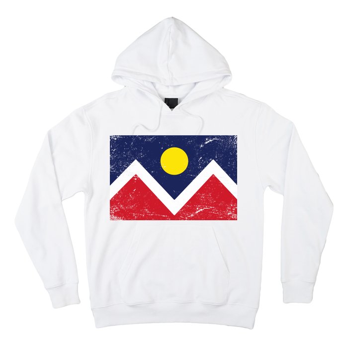 Retro Denver Colorado Flag Hoodie