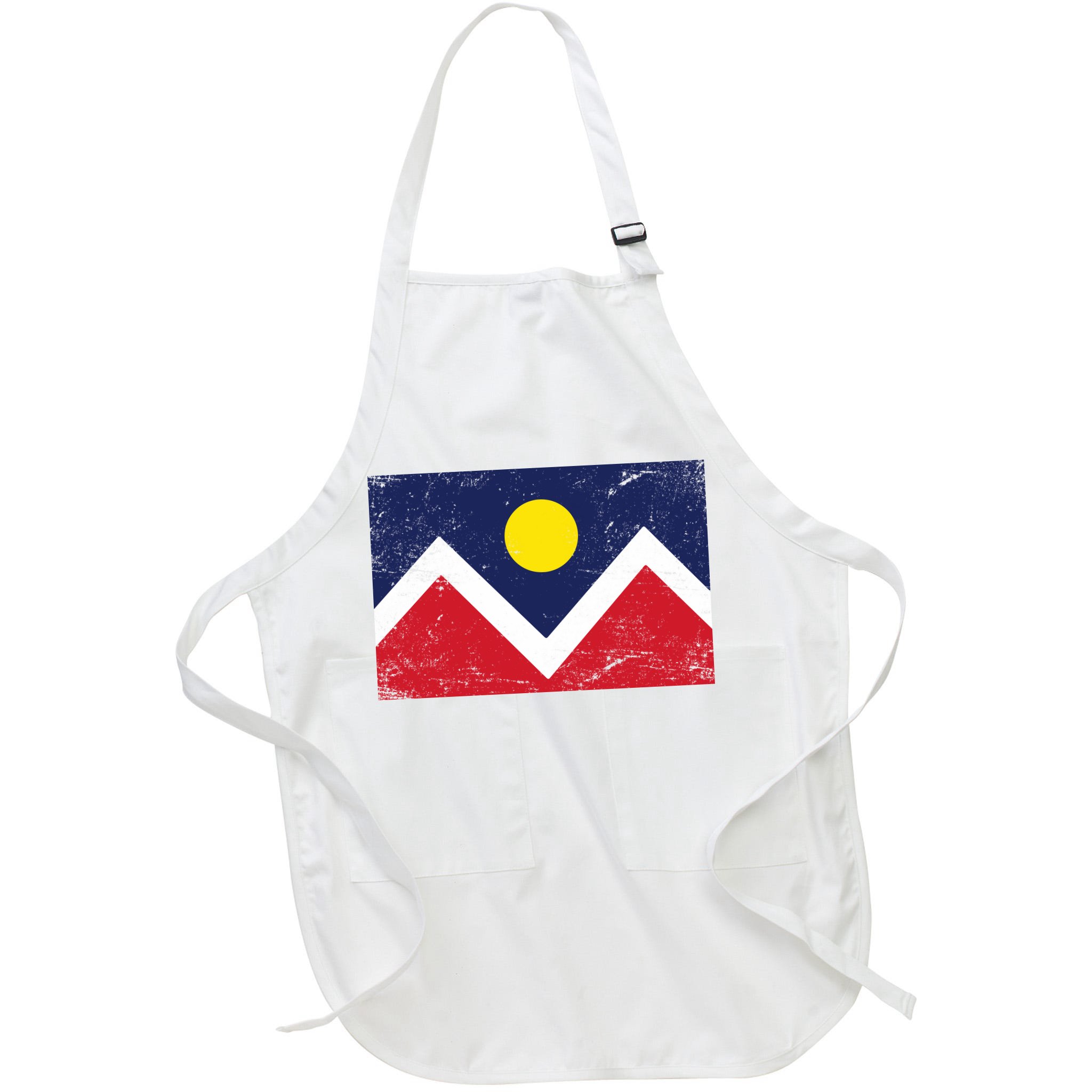 Retro Denver Colorado Flag Apron