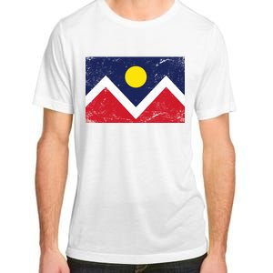 Retro Denver Colorado Flag Adult ChromaSoft Performance T-Shirt