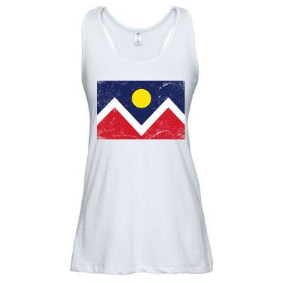 Retro Denver Colorado Flag Ladies Essential Flowy Tank