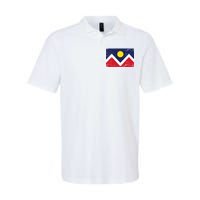 Retro Denver Colorado Flag Softstyle Adult Sport Polo