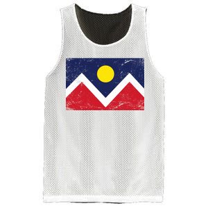 Retro Denver Colorado Flag Mesh Reversible Basketball Jersey Tank