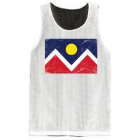 Retro Denver Colorado Flag Mesh Reversible Basketball Jersey Tank