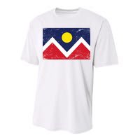 Retro Denver Colorado Flag Performance Sprint T-Shirt