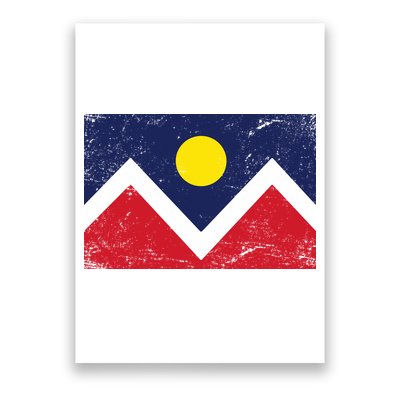 Retro Denver Colorado Flag Poster
