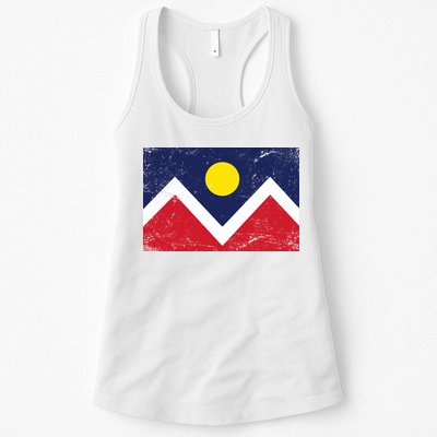 Retro Denver Colorado Flag Womens Tank Top