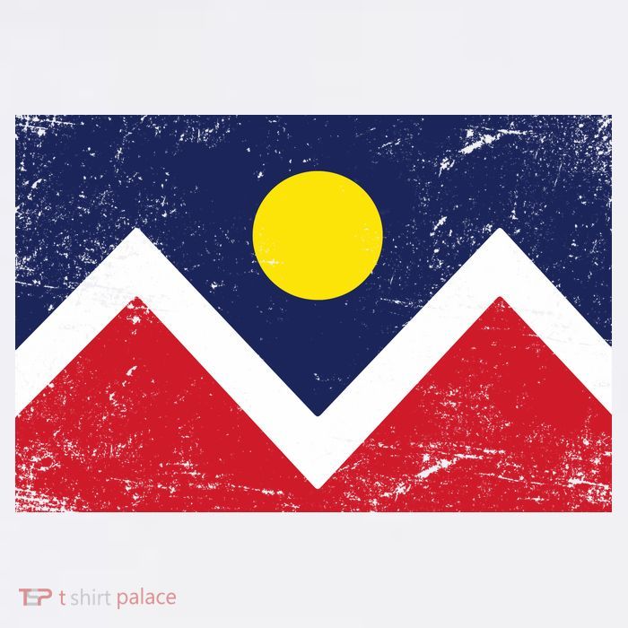 Retro Denver Colorado Flag Baby Bodysuit