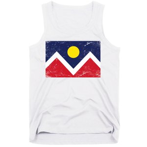 Retro Denver Colorado Flag Tank Top