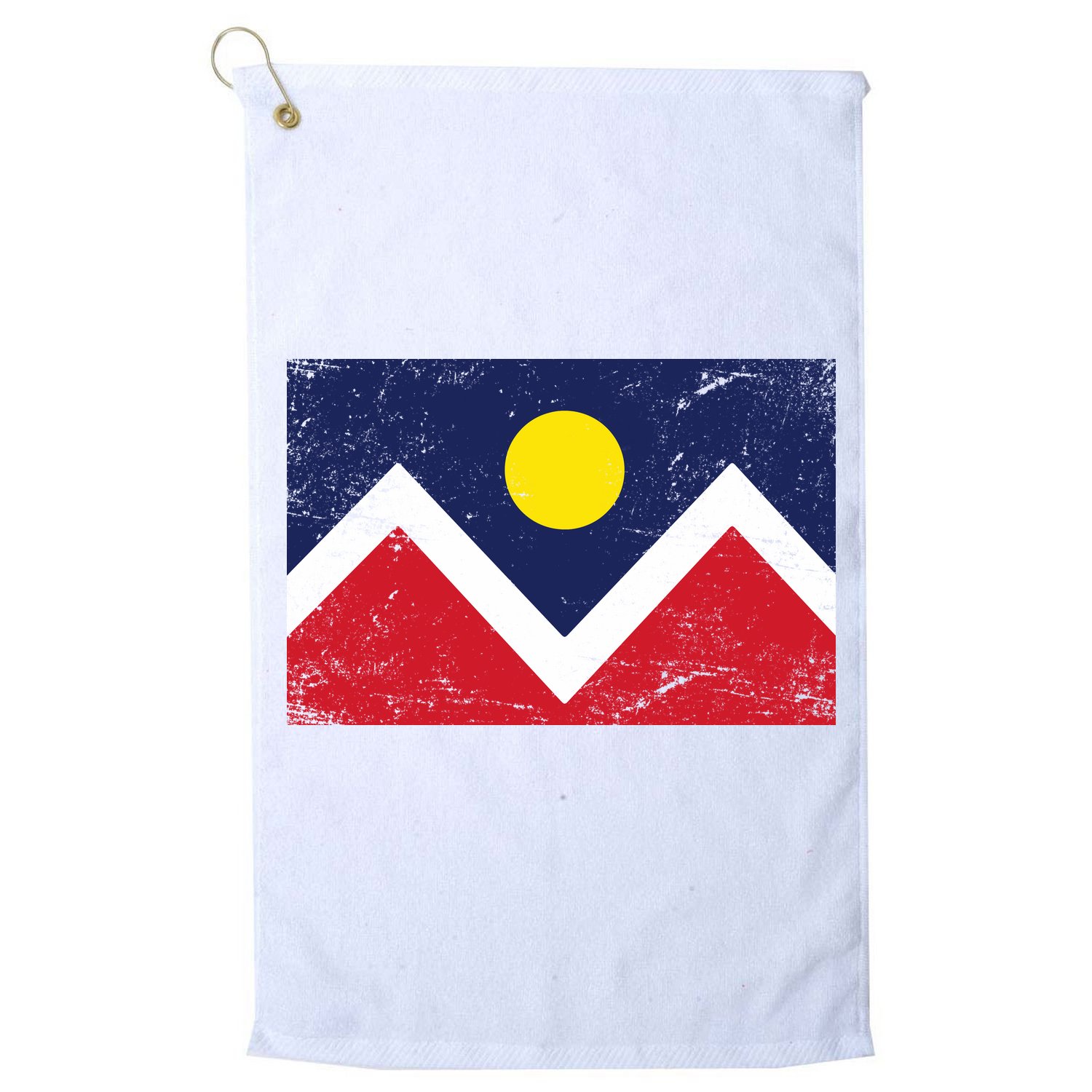 Retro Denver Colorado Flag Golf Towel