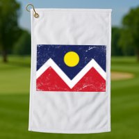 Retro Denver Colorado Flag Golf Towel