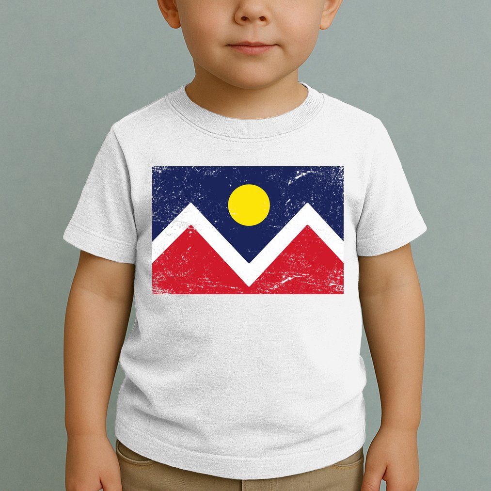 Retro Denver Colorado Flag Toddler T-Shirt