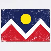 Retro Denver Colorado Flag Visor