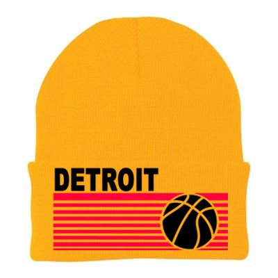 Retro Detroit Basketball Classic Logo Knit Cap Winter Beanie