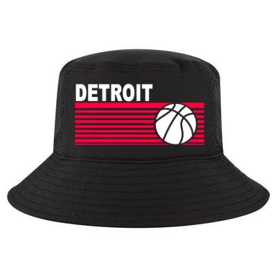 Retro Detroit Basketball Classic Logo Cool Comfort Performance Bucket Hat