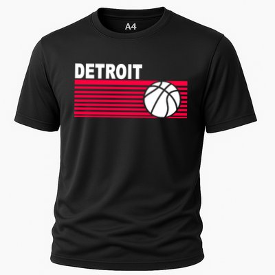 Retro Detroit Basketball Classic Logo Performance Shirt