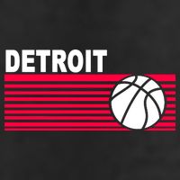 Retro Detroit Basketball Classic Logo Adult Drive Performance Visor