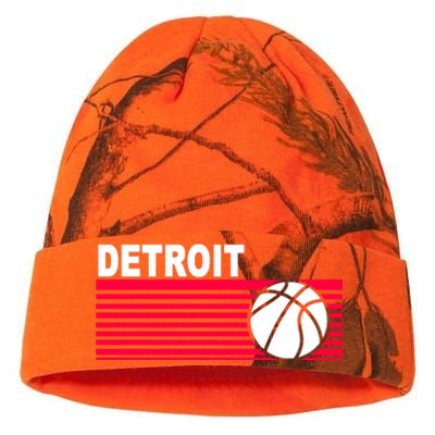 Retro Detroit Basketball Classic Logo Kati Licensed 12" Camo Beanie