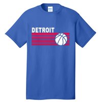 Retro Detroit Basketball Classic Logo Tall T-Shirt