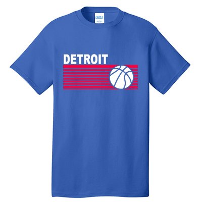 Retro Detroit Basketball Classic Logo Tall T-Shirt