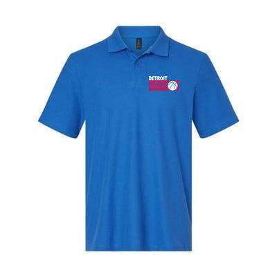 Retro Detroit Basketball Classic Logo Polo