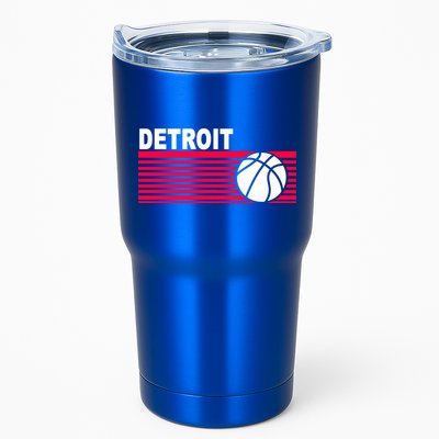 Retro Detroit Basketball Classic Logo Tumbler