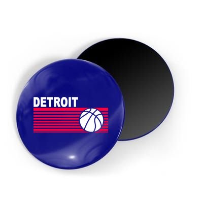 Retro Detroit Basketball Classic Logo Magnet