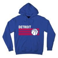 Retro Detroit Basketball Classic Logo Tall Hoodie