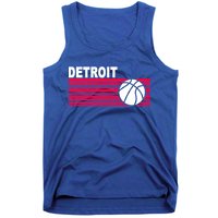 Retro Detroit Basketball Classic Logo Tank Top