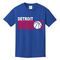 Retro Detroit Basketball Classic Logo Kids T-Shirt