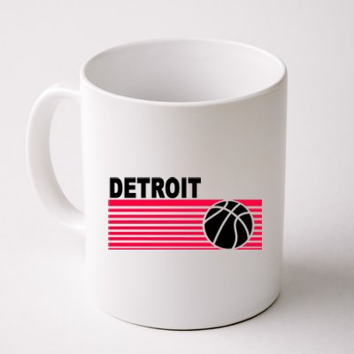 Retro Detroit Basketball Classic Logo Coffee Mug