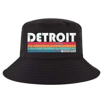 Retro Detroit Michigan Cool Comfort Performance Bucket Hat