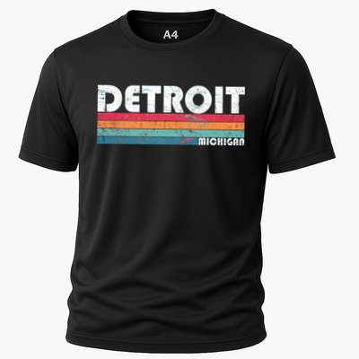 Retro Detroit Michigan Performance Shirt