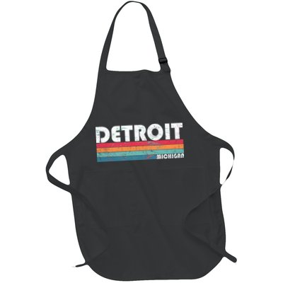Retro Detroit Michigan Apron