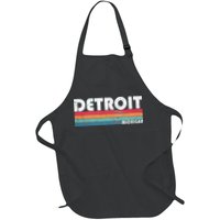 Retro Detroit Michigan Apron