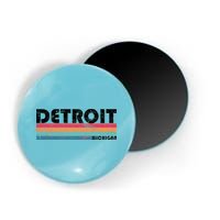 Retro Detroit Michigan Magnet