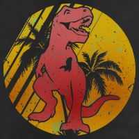 Retro Dinosaur Sunset Cool Comfort Performance Bucket Hat
