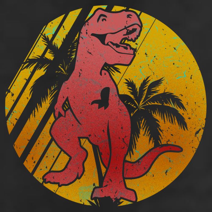 Retro Dinosaur Sunset Cool Comfort Performance Bucket Hat