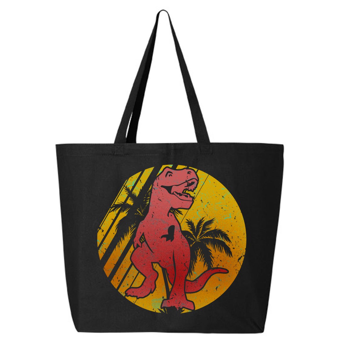 Retro Dinosaur Sunset 25L Jumbo Tote