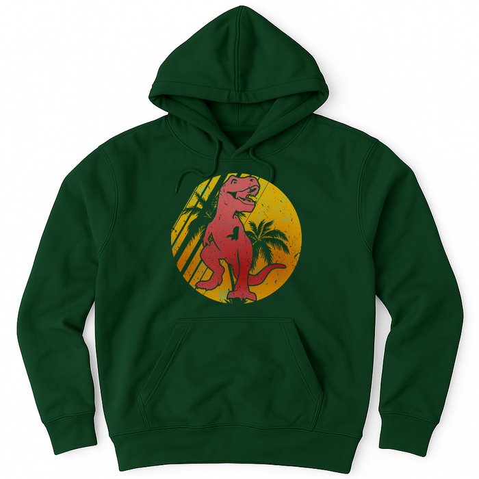 Retro Dinosaur Sunset Hoodie