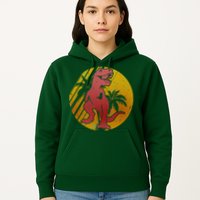 Retro Dinosaur Sunset Hoodie