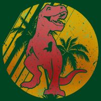 Retro Dinosaur Sunset Hoodie