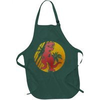 Retro Dinosaur Sunset Apron