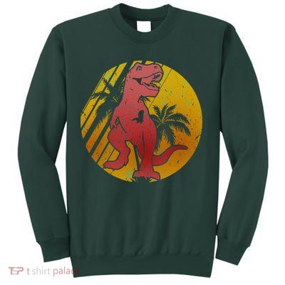 Retro Dinosaur Sunset Sweatshirt