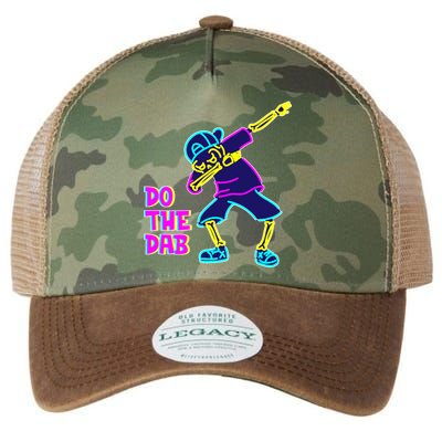 Retro Do the Dab Neon Skeleton Legacy Tie Dye Trucker Hat