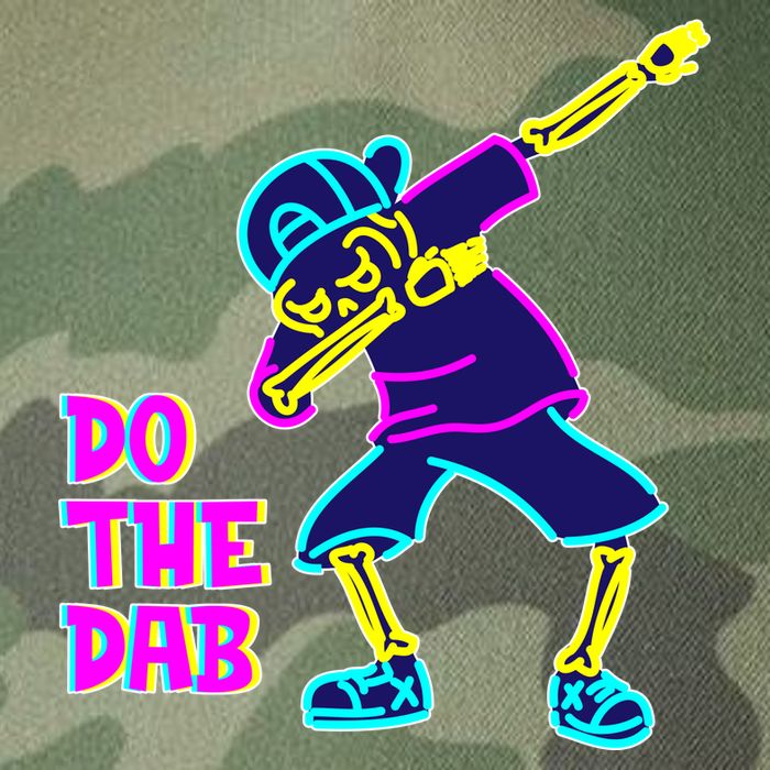 Retro Do the Dab Neon Skeleton Legacy Tie Dye Trucker Hat
