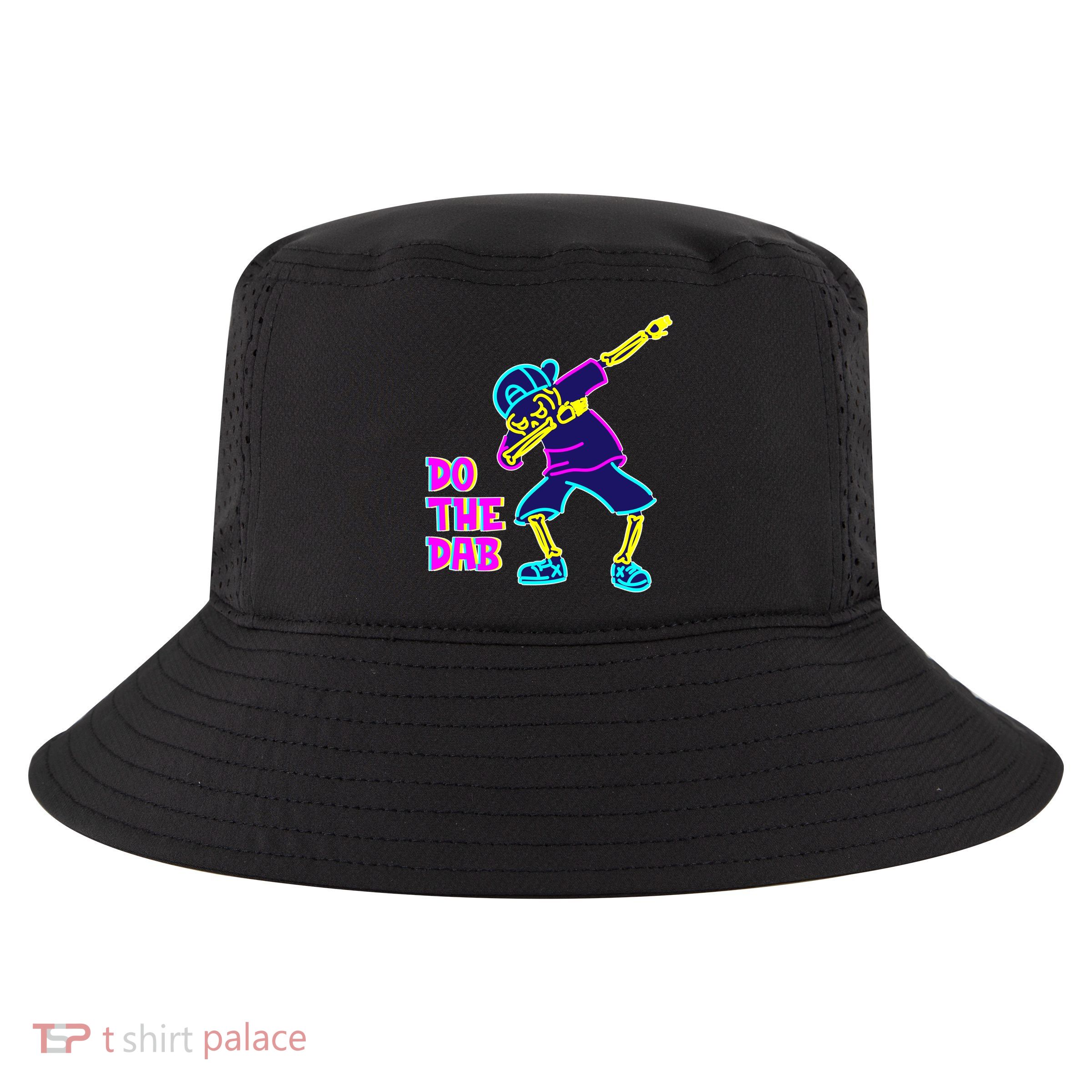 Retro Do the Dab Neon Skeleton Cool Comfort Performance Bucket Hat