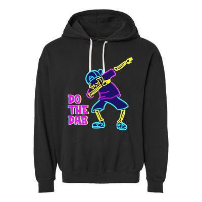 Retro Do the Dab Neon Skeleton Garment-Dyed Fleece Hoodie