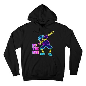 Retro Do the Dab Neon Skeleton Hoodie