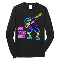 Retro Do the Dab Neon Skeleton Long Sleeve Shirt