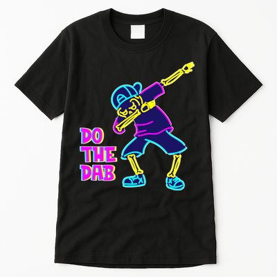 Retro Do the Dab Neon Skeleton Tall T-Shirt